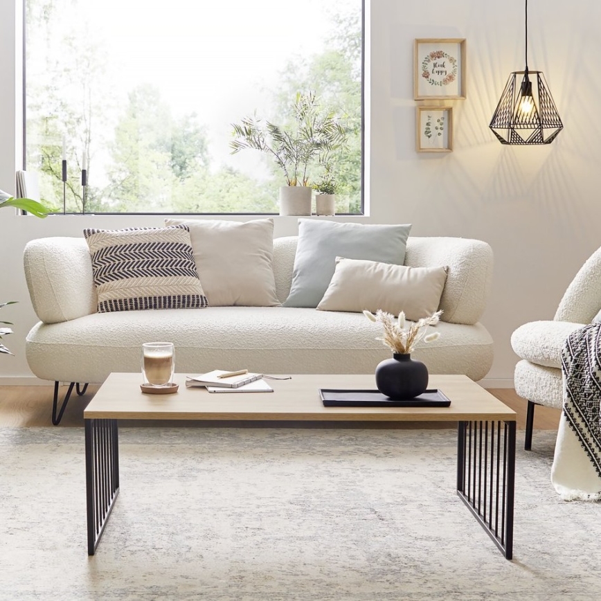 Eglo 424801 - Couchtisch AUKSIDE 53,5 x 100 cm braun/schwarz