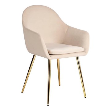 Eglo 424949 - Esszimmerstuhl APALIT 87,5x57,5 cm creme/goldfarben