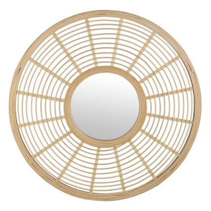 Eglo - Specchio da parete diametro 55 cm bambù