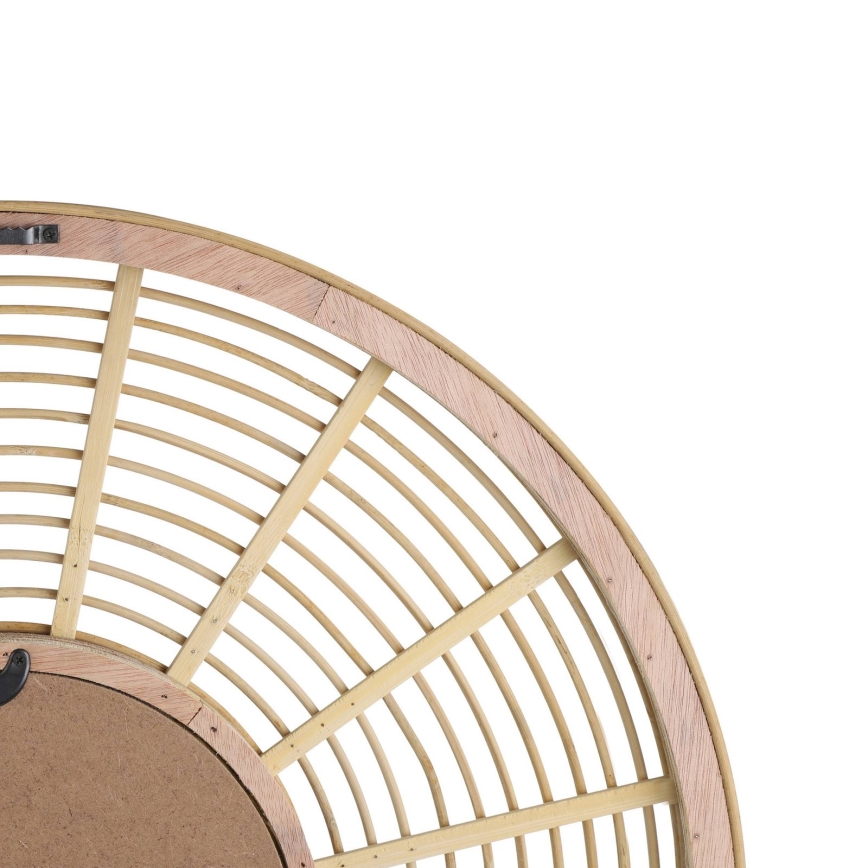 Eglo - Specchio da parete diam. 55 cm in bambù