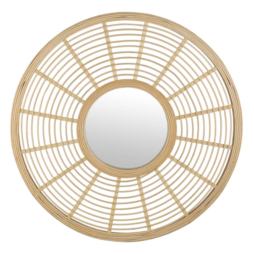 Eglo - Specchio da parete diam. 55 cm in bambù