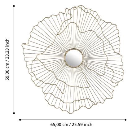 Eglo - Wandspiegel 59x65 cm golden