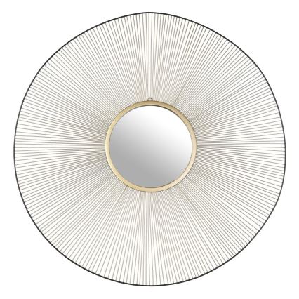 Eglo - Specchio da parete diametro 76 cm oro/nero