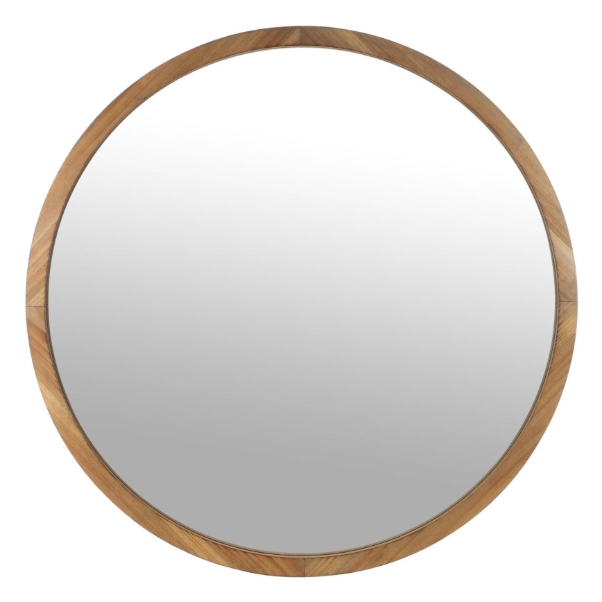 Eglo - Specchio da parete diametro 70 cm marrone