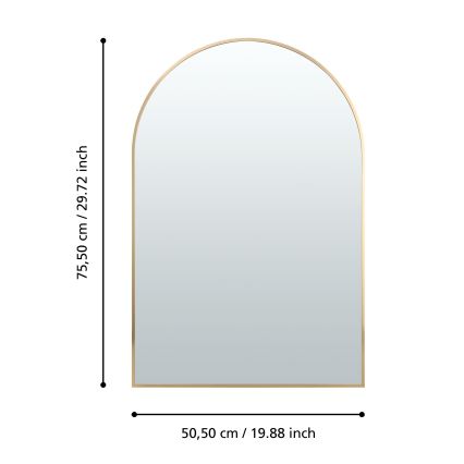 Eglo 425057 - Specchio da parete AMBERY 75,5x50,5 cm dorato
