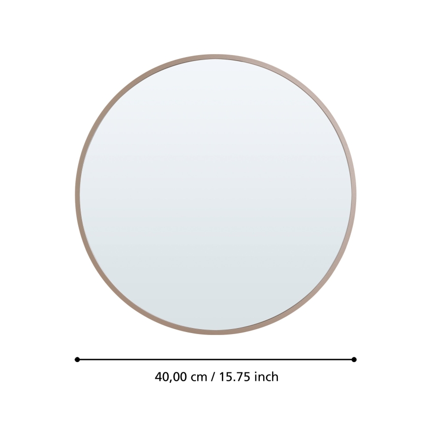 Eglo 425058 - Wandspiegel BANI Ø 40 cm beige