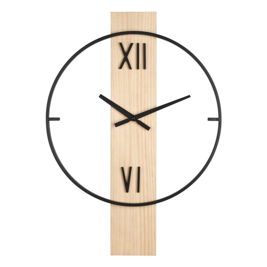 Eglo - Orologio da parete 1xAA 56x40 cm legno/metallo - FSC certificato