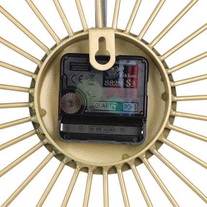 Eglo - Orologio da parete 1xAA 50x50 cm oro