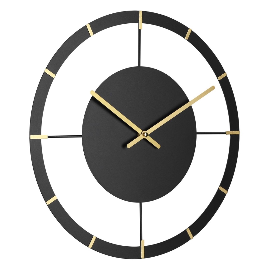Eglo - Orologio da parete 1xAA diametro 40 cm nero/oro