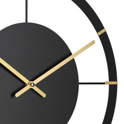Eglo - Orologio da parete 1xAA diametro 40 cm nero/oro