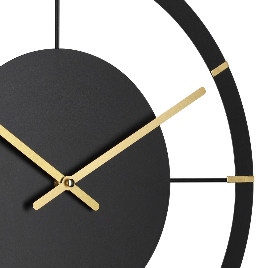 Eglo - Orologio da parete 1xAA diametro 40 cm nero/oro