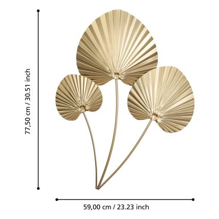 Eglo - Decorazione da muro 77,5x59 cm oro