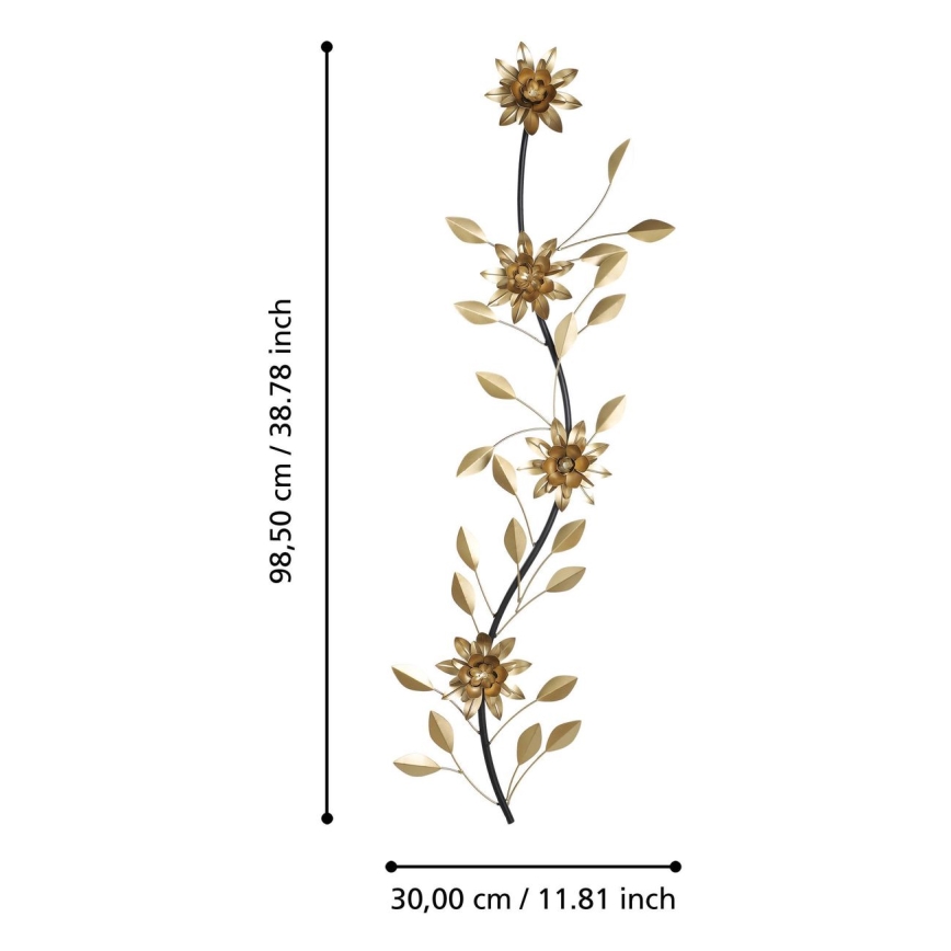 Eglo - Decorazione da muro 98,5x30 cm oro
