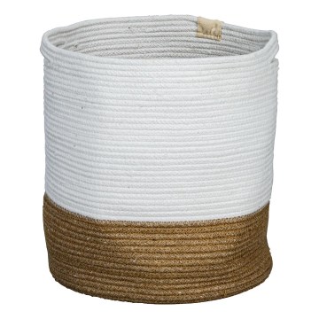 Eglo 426501 - Dekorativer Korb TOYAMA 40x35 cm weiß/beige