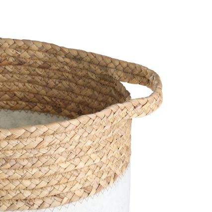 Eglo 426584 - Set da 2 cesti decorativi NANAE 30x31 cm bianco/beige