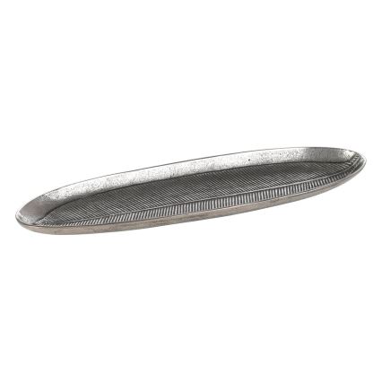 Eglo - Plateau décoratif 16,5x54 cm argent