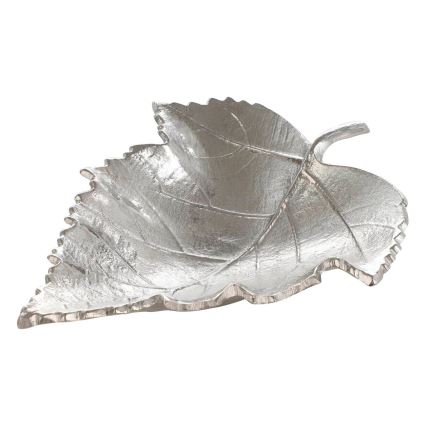 Eglo - Vassoio decorativo 18,5x23,5 cm foglia/argento