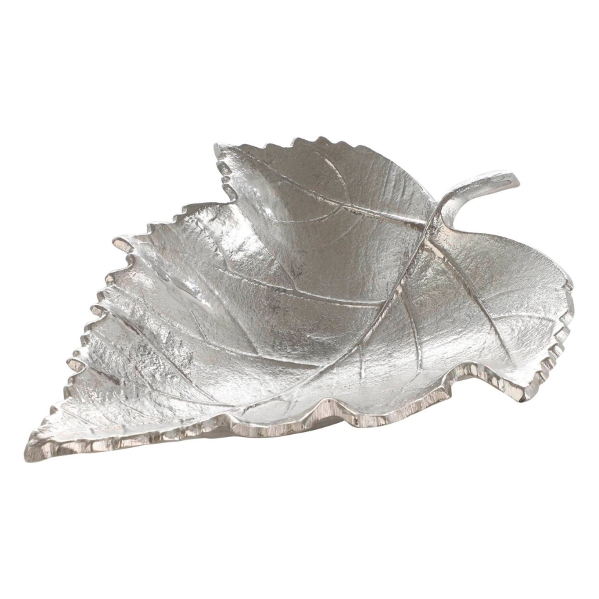 Eglo - Vassoio decorativo 18,5x23,5 cm foglia/argento