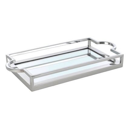 Eglo - Vassoio decorativo 23x45 cm cromo lucido