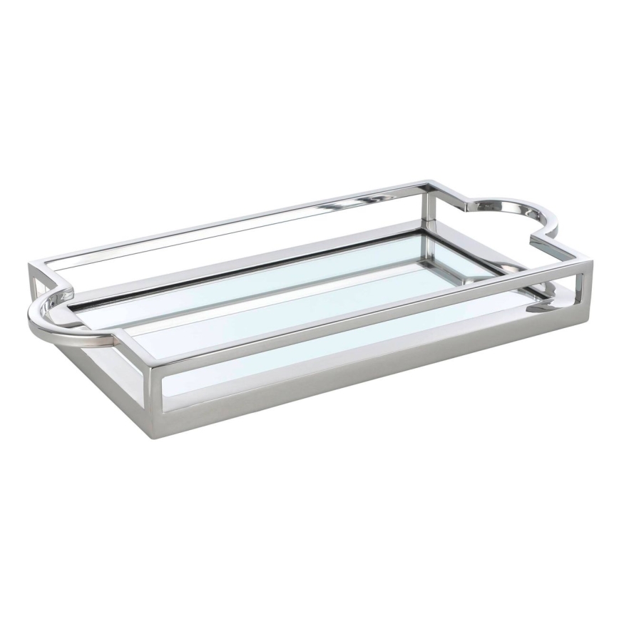 Eglo - Vassoio decorativo 23x45 cm cromo lucido
