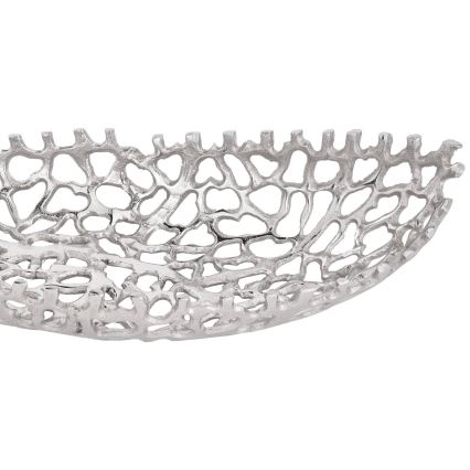 Eglo - SET 2x Vassoio decorativo 44/61 cm argento