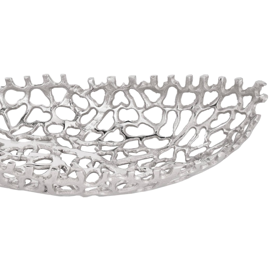 Eglo - SET 2x Vassoio decorativo 44/61 cm argento