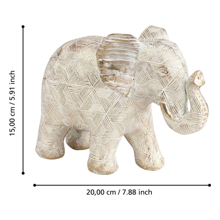 Eglo - Decorazione 15x20 cm elefante/resina