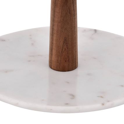 Eglo - Piedistallo da servizio 28x25,5 cm legno/marmo