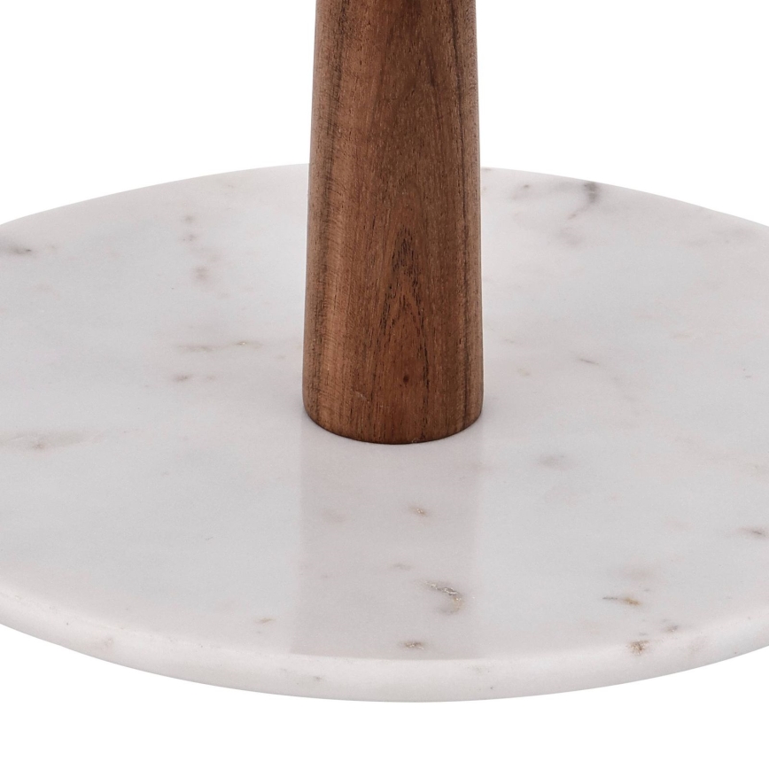 Eglo - Piedistallo da servizio 28x25,5 cm legno/marmo