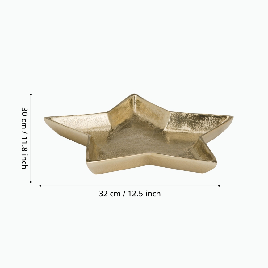 Eglo 427424 - Plateau décoratif AMBOLOSY 30x32 cm doré