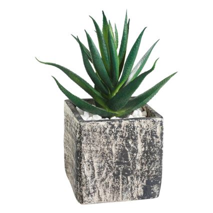 Eglo - Plante artificielle dans un pot de fleurs 13x9,5 cm succulent
