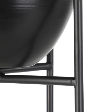 Eglo - Vaso da fiori in metallo 73x23,5 cm nero