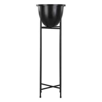 Eglo - Vaso da fiori in metallo 73x23,5 cm nero