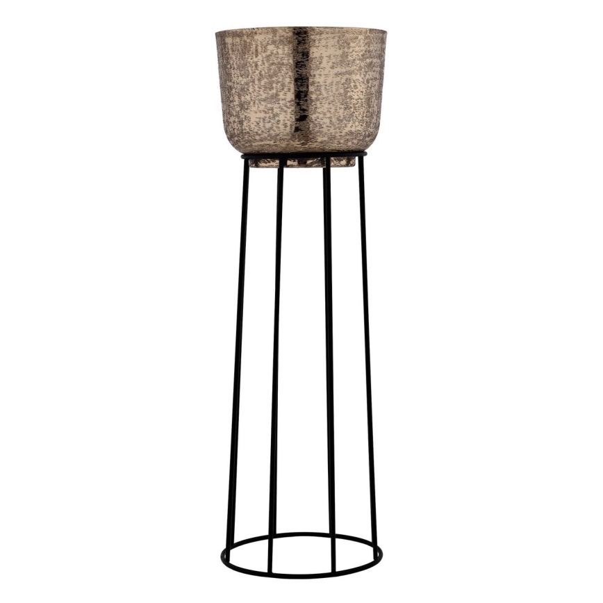 Eglo - SET 3x Vaso da fiori in metallo nero/oro