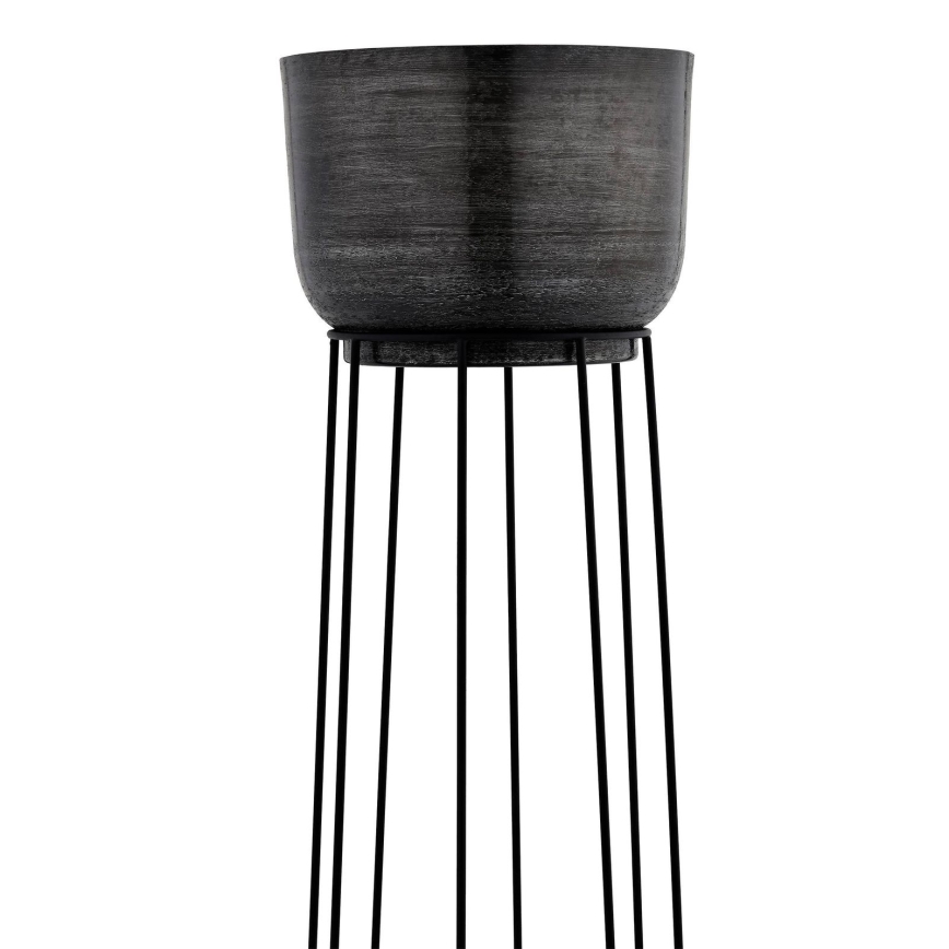 Eglo - SET 3x Vaso da fiori in metallo nero