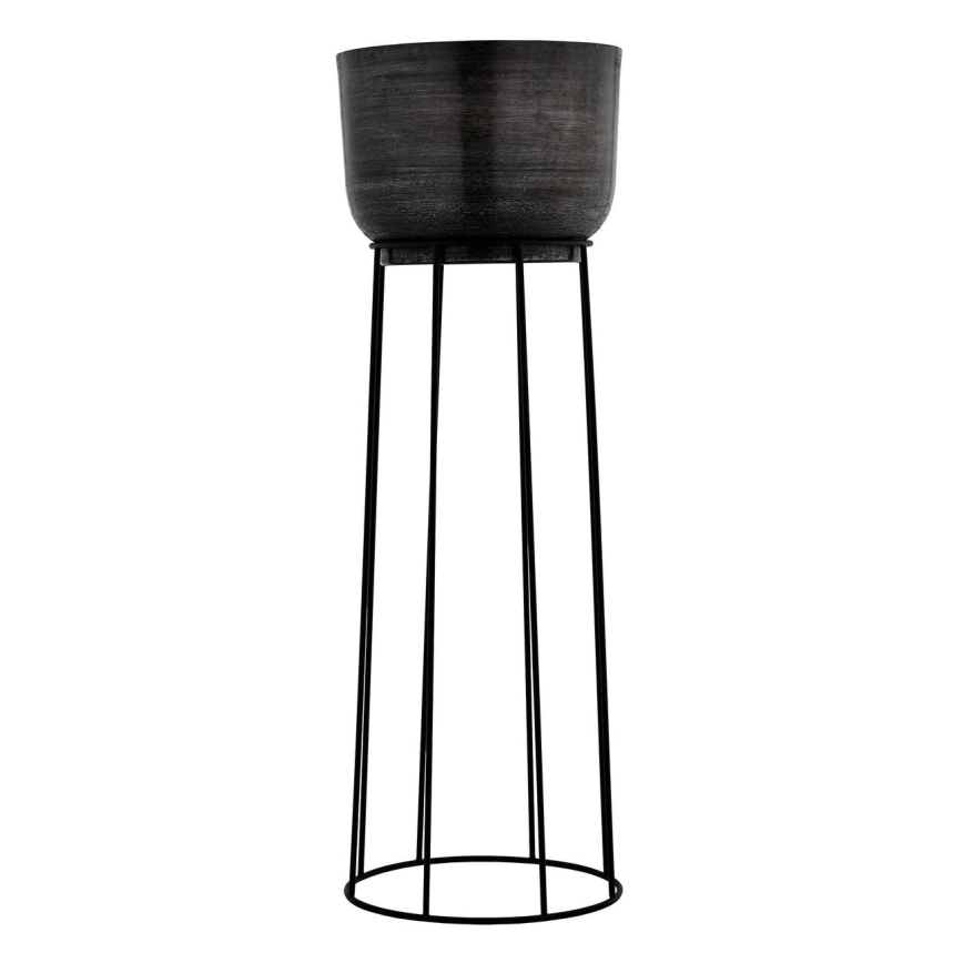 Eglo - SET 3x Vaso da fiori in metallo nero
