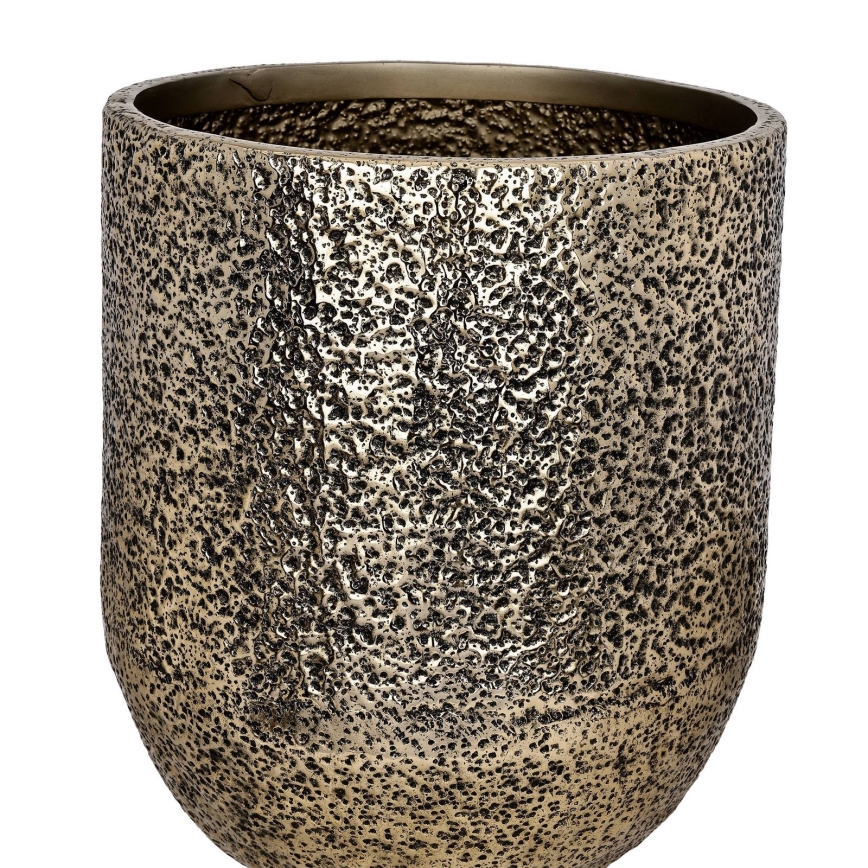 Eglo - Vaso da fiori in metallo 50x42 cm oro