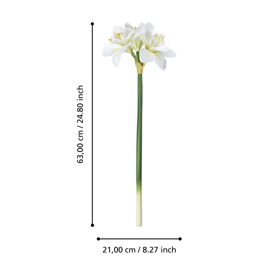 Eglo - Fiore artificiale 63 cm bianco