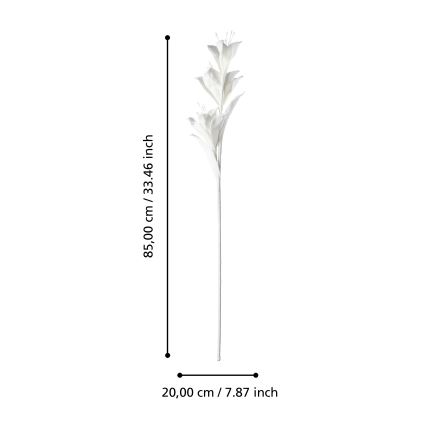 Eglo - Kunstblume 85 cm weiß