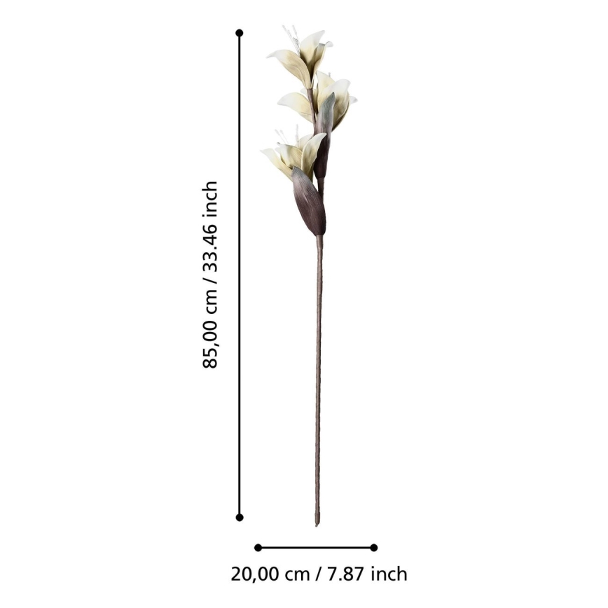 Eglo - Fiore artificiale 85 cm bianco