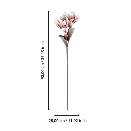 Eglo - Kunstblume 90 cm rosa