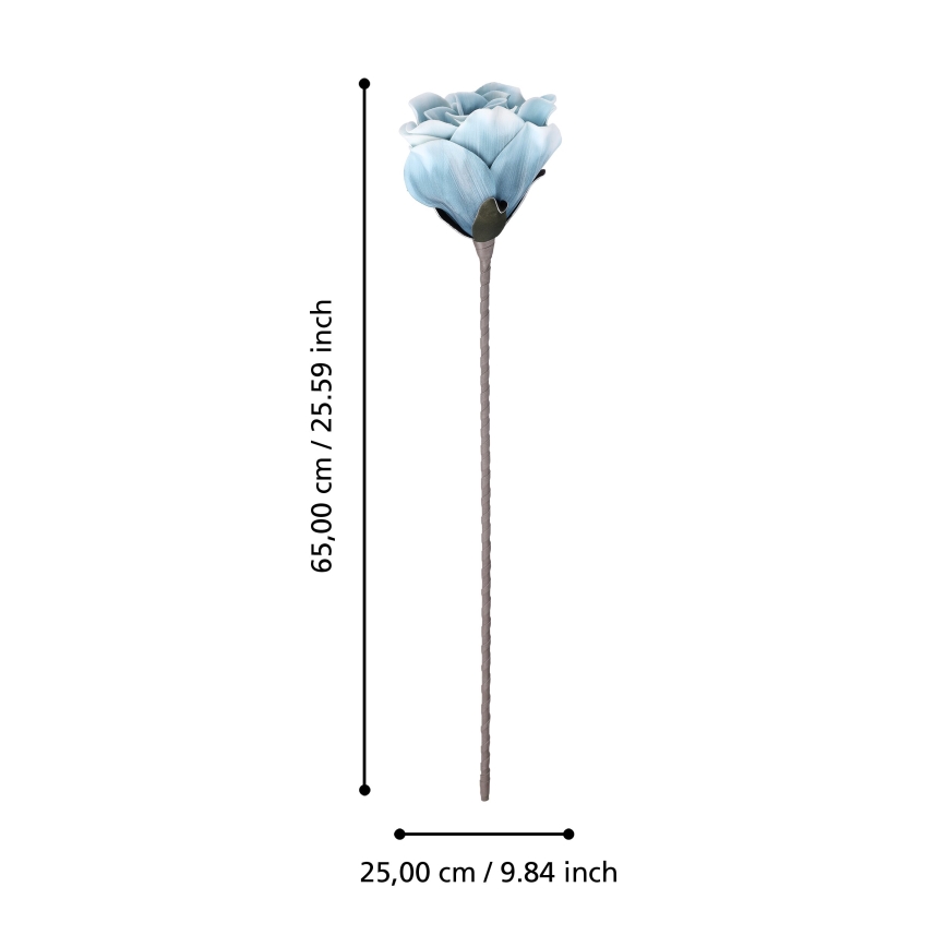 Eglo - Kunstblume 65 cm blau