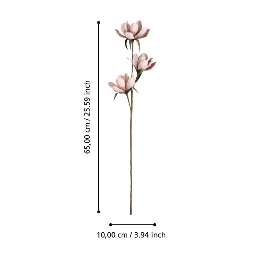 Eglo - Fiore artificiale 65 cm rosa