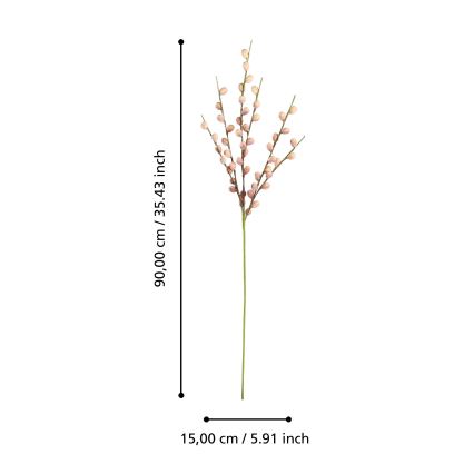 Eglo - Fiore artificiale 90 cm rosa