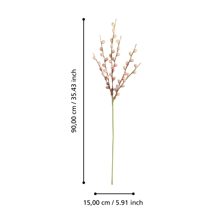 Eglo - Fiore artificiale 90 cm rosa