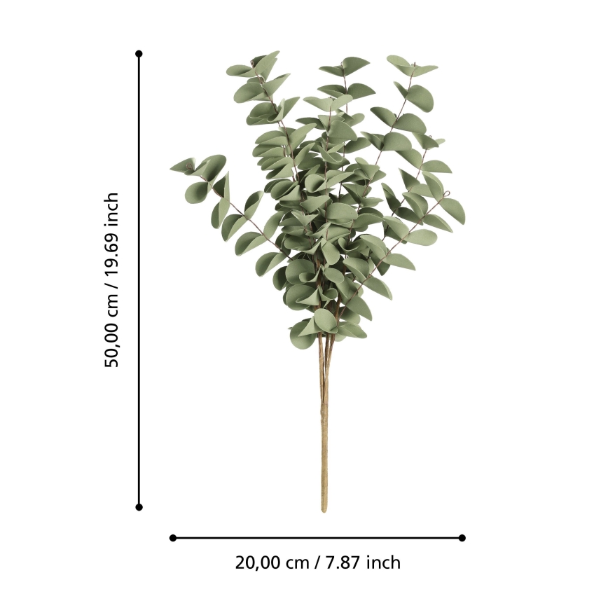 Eglo - Fiore artificiale 50 cm verde