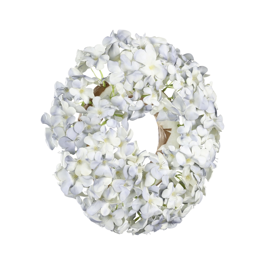 Eglo - Corona di fiori artificiali diametro 35 cm blu
