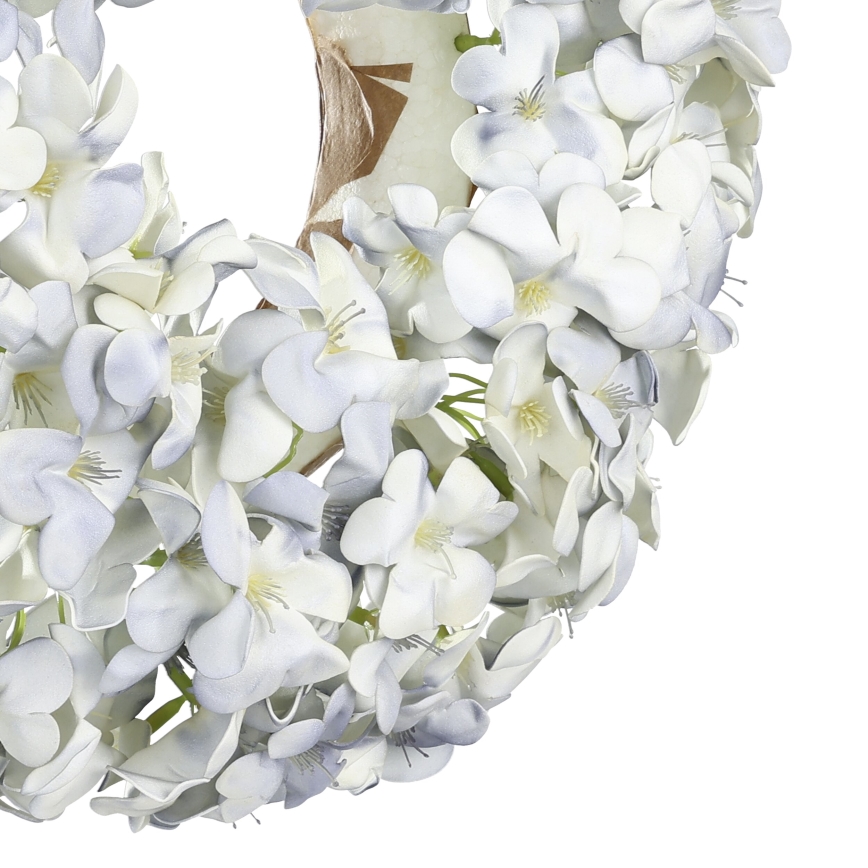 Eglo - Corona di fiori artificiali diametro 35 cm blu