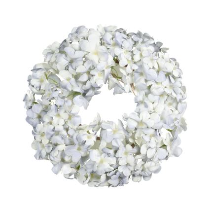 Eglo - Corona di fiori artificiali diametro 35 cm blu