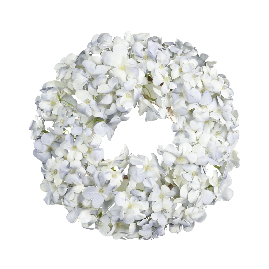 Eglo - Corona di fiori artificiali diametro 35 cm blu